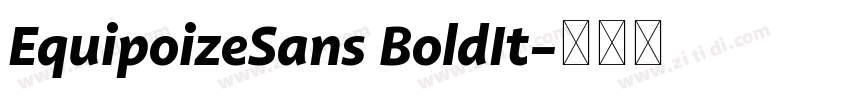 EquipoizeSans BoldIt字体转换